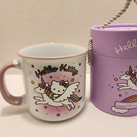 Sanrio Hello Kitty Sweet Chocolate Cocoa Mix Plus 20oz Mug Set Of 2 - Picture 5 of 6